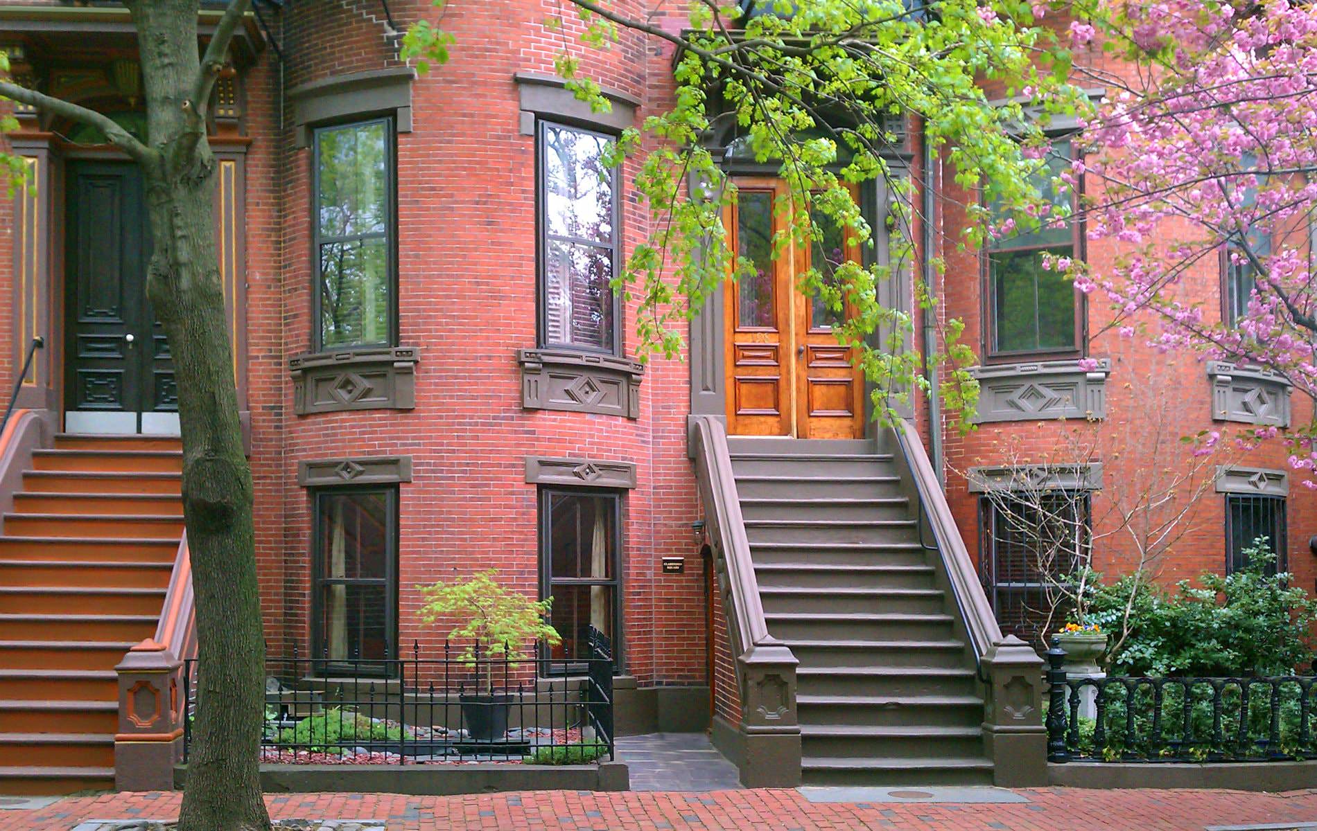 Picture of a red home.