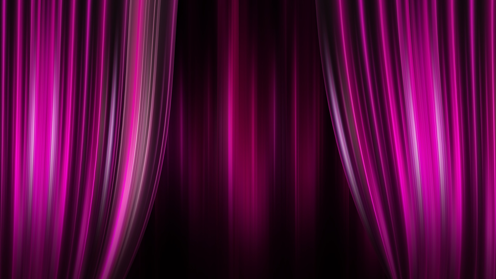 Purple curtains with dark lighting